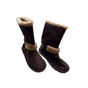 Michael Kors women’s brown faux fur ankle boots shoes size 3 SKU 3807